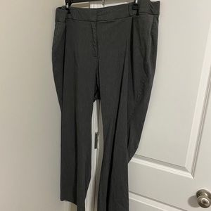 Plus size gray trouser pants